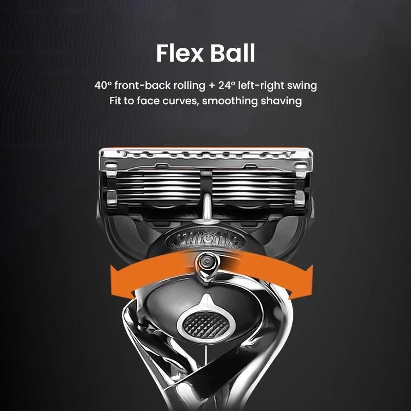 Gillette Fusion 5 ProGlide Razor Premium Edition Flex Ball Tech 5 couches lames ultra fines Machine