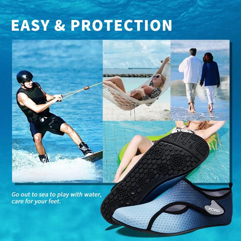 Hommes femmes chaussures d'eau sport plage natation chaussettes anti-dérapant Fitness gymnase Yoga d