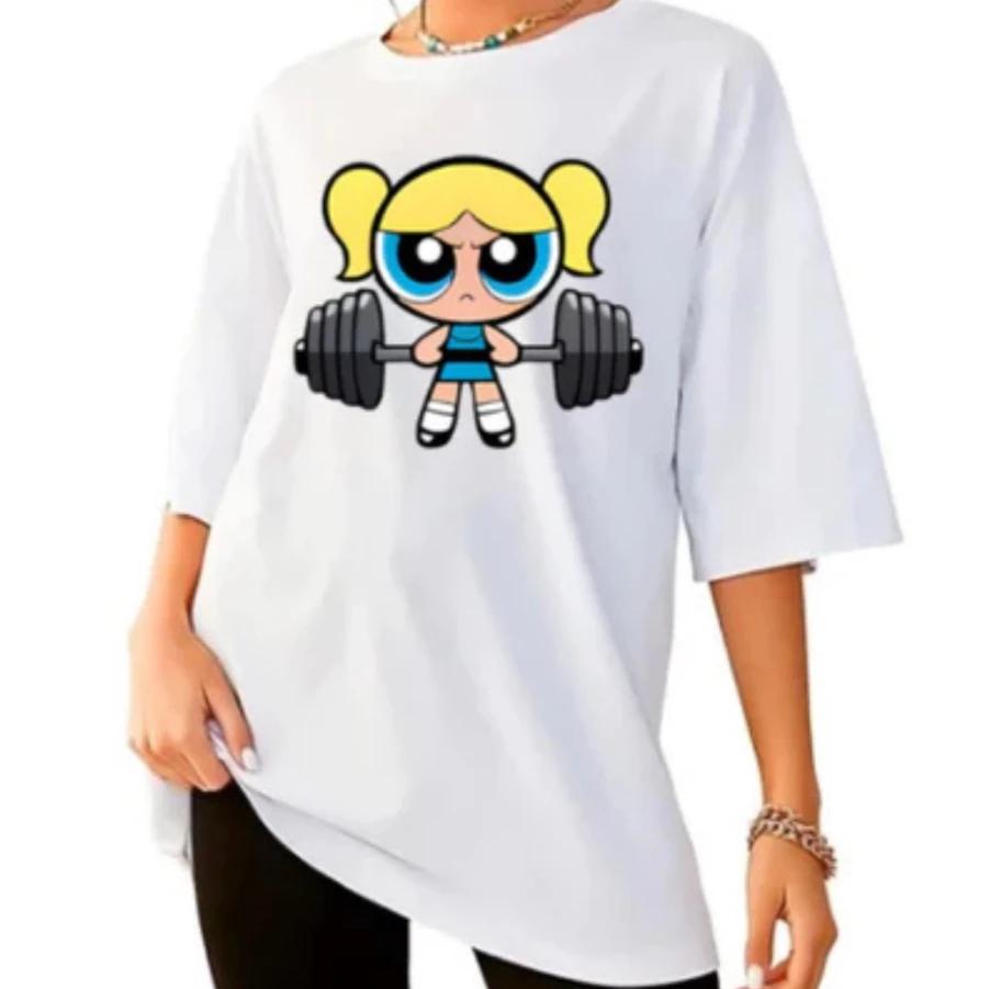 Filles Super puissant Blouse formation Streetwear T-shirt chemise femme académie gymnase Fitness T-s