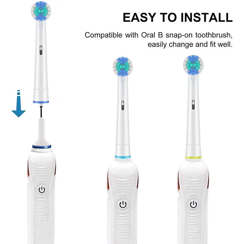Tête de brosse à dents Compatible avec la brosse à dents électrique Oral b Braun, têtes de brosse de