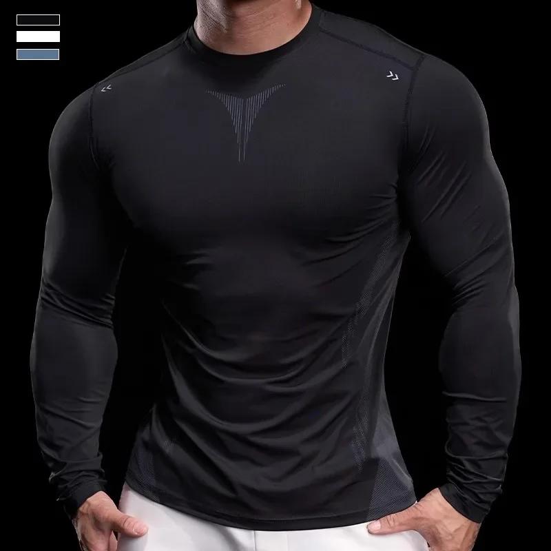 Collants de sport à manches longues pour la course à pied et l'entraînement, vêtements de fitness d'