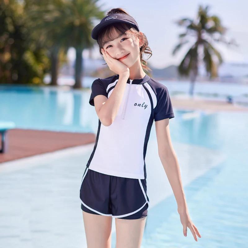 Double Couches Shorts Bol Maillots De Bain Deux Pièces Costumes D'été Vêtements De Plage L-6XL Enfan