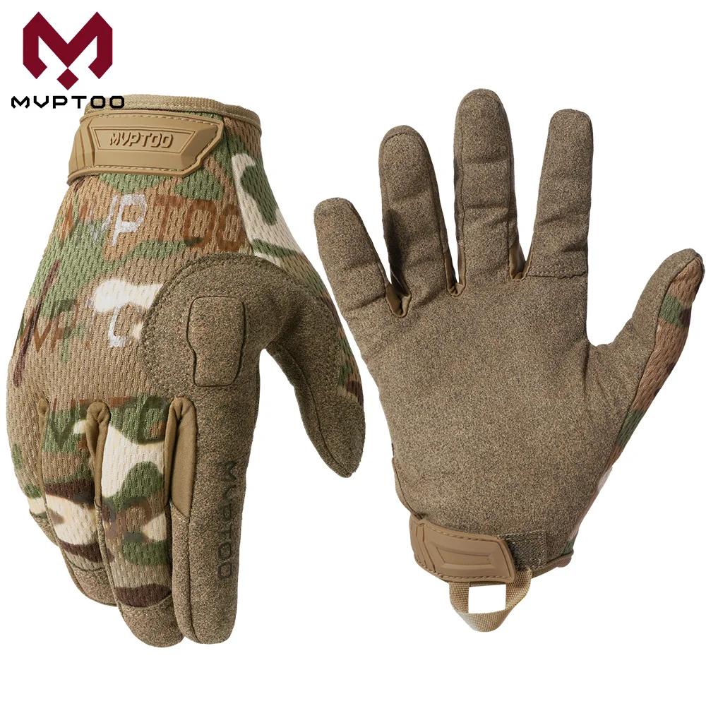 Gants tactiques à doigt complet pour écran tactile, respirants, Paintball, Airsoft, tir, randonnée,