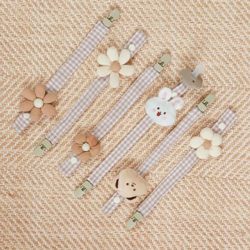 1 pièces mignon ours bébé attache-sucette chaîne porte-factice sucette Clips sangle porte-mamelon in