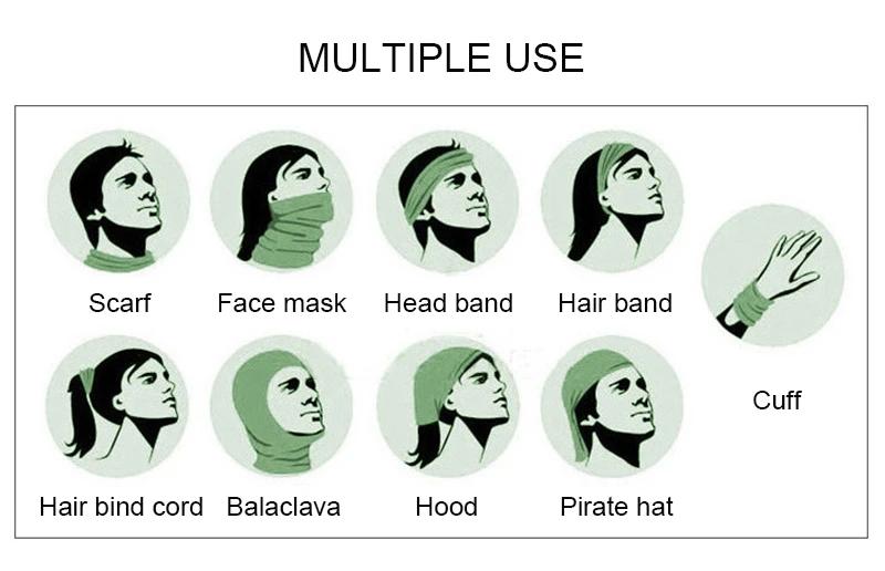Mode cyclisme masque facial écharpe d'équitation respirant sans couture cache-cou femmes Bandana cha