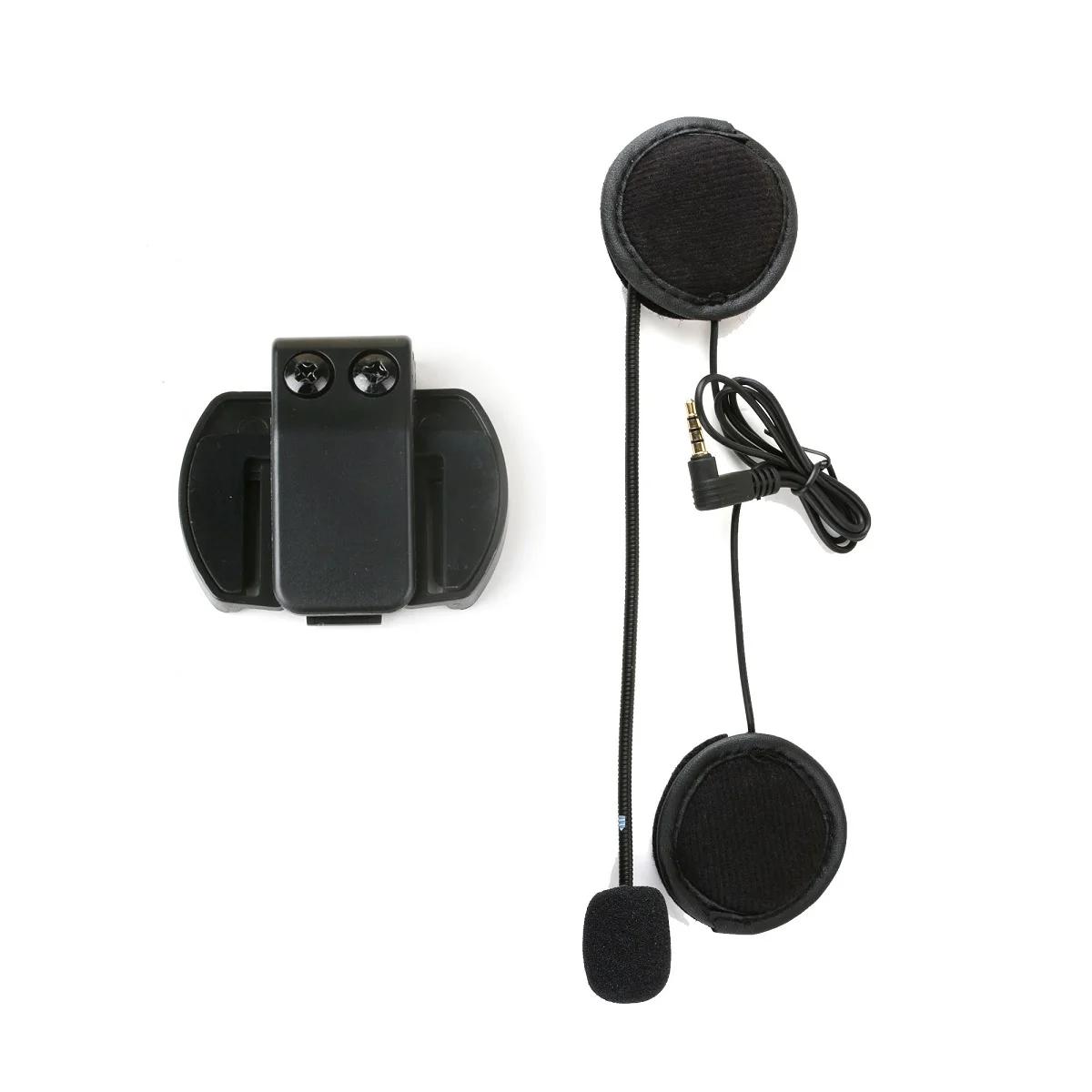 EJEAS V6 PRO Casque Interphone Clip 3.5mm Microphone Haut Parleur Casque pour Vnetphone V4 Moto Blue