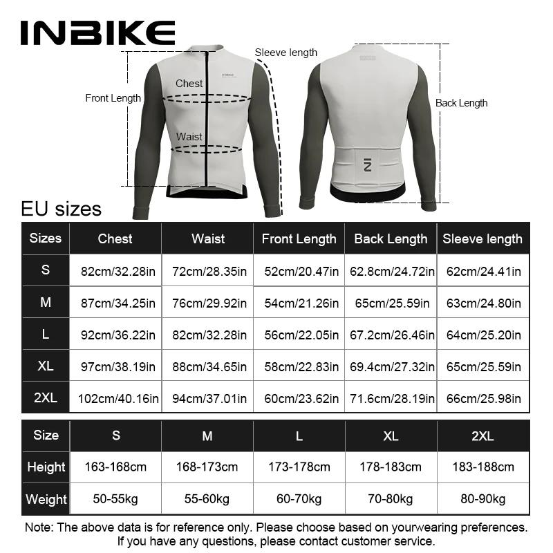 Maillot de cyclisme INBIKE pour homme, coupe ajustée, hiver, manches longues, polaire thermique, fer