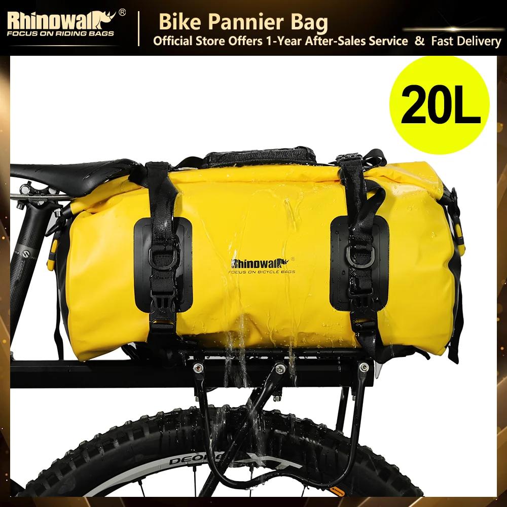 Rhinowalk 20L vélo sacoche étanche vtt vélo coffre sac arrière voyage porte-bagages Portable selle s