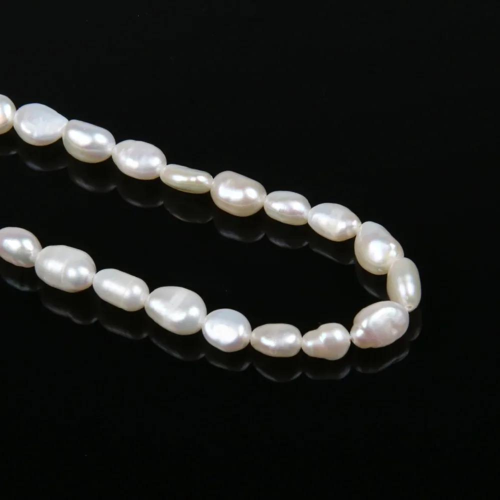 Perles d'Eau Douce Naturelles de Haute Qualité, Perforation Irrégulière, pour la Fabrication de Bijo