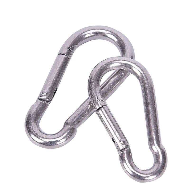 Mousqueton à ressort multifonctionnel en acier inoxydable 304, M4 M5 M6 M7 M8, crochet à anneau de v