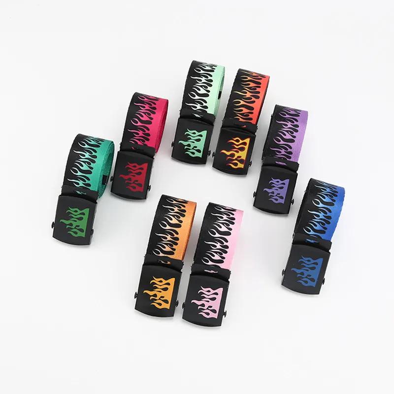 Ceinture de flamme de Style Punk – Décoration de personnalité Hip-hop Street Bad Boy tendance, Durab