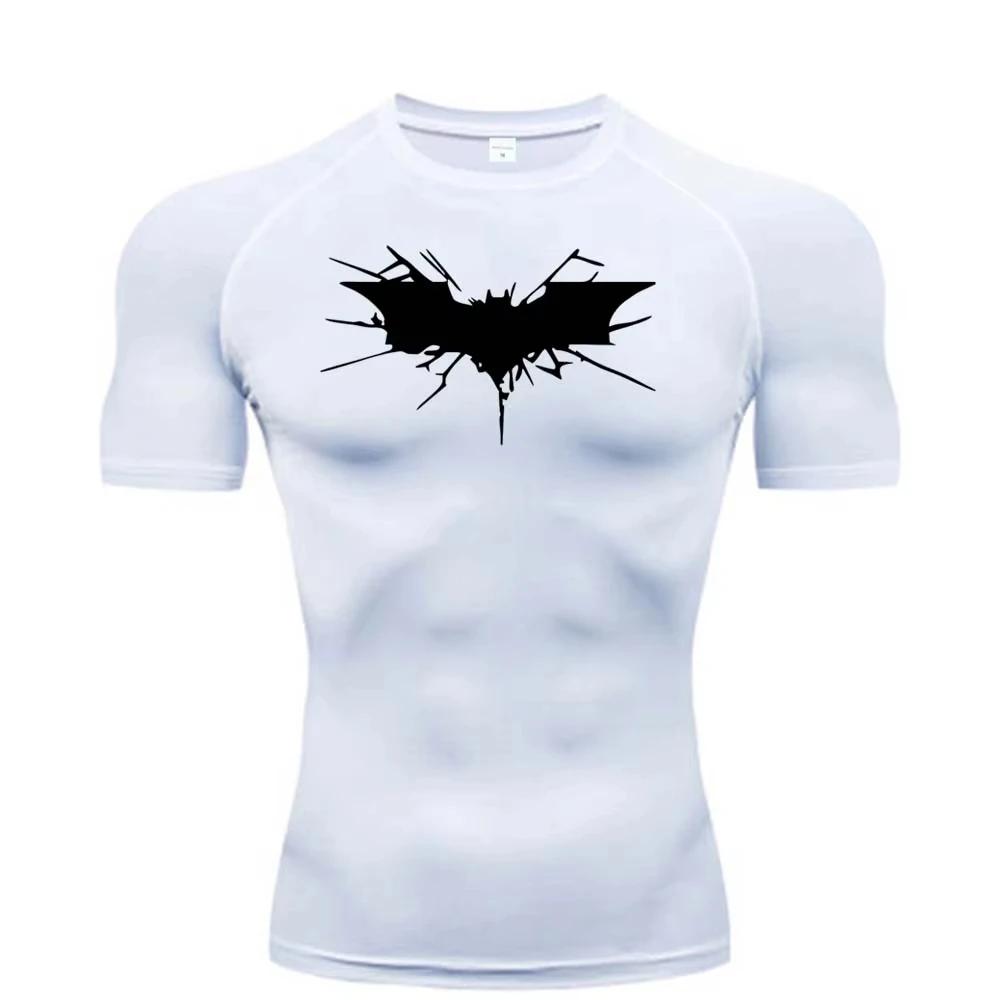 T-shirt de compression pour homme, vêtement de fitness, de musculation, à séchage rapide, RL00101