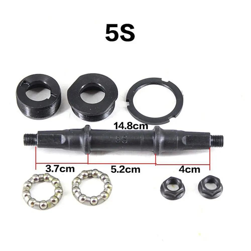 Jeu d'essieux de support de pédalier de vélo, pour coque BB de 68mm, trou carré en acier multi-taill