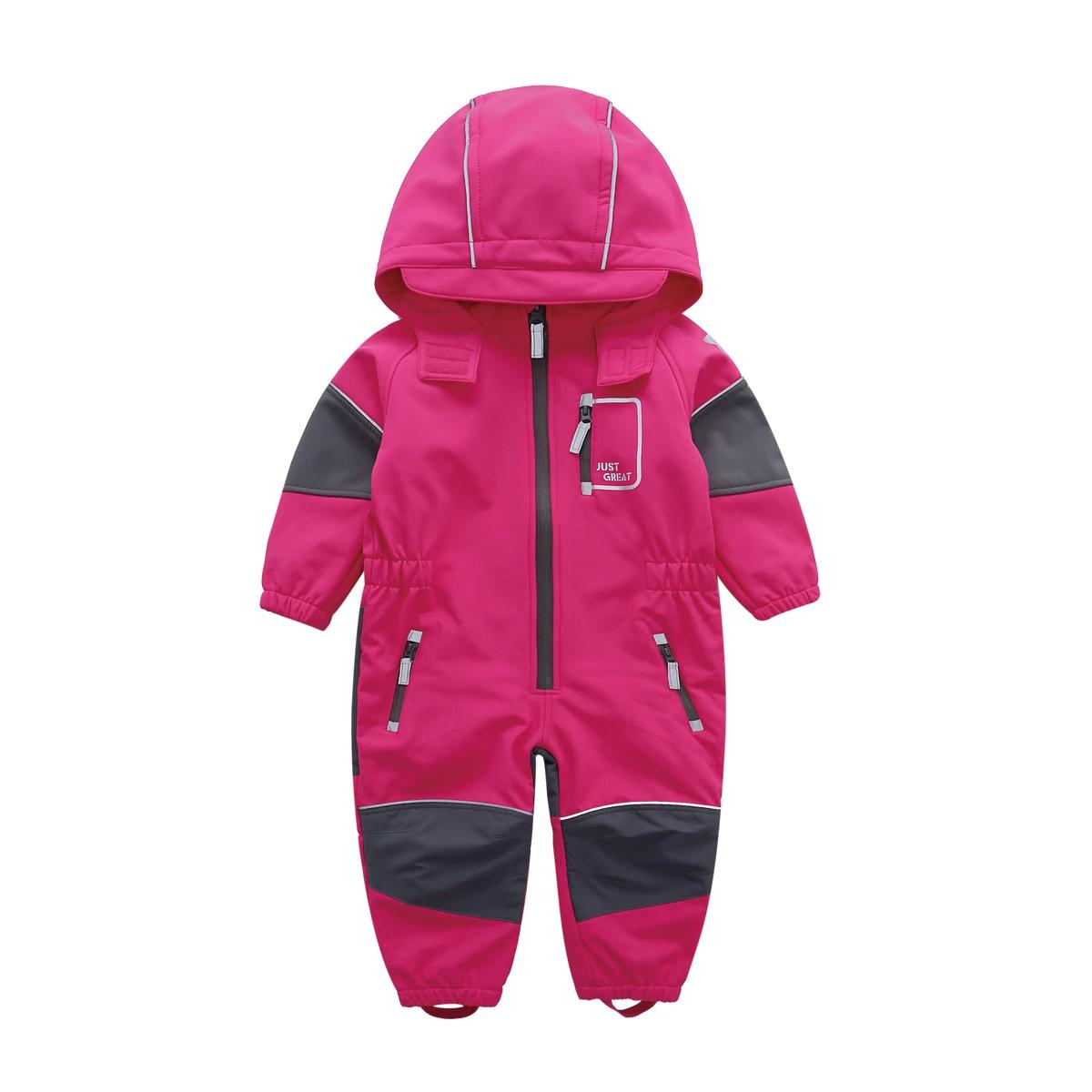 NEYKING-Salopette à capuche pour enfants, salopette softshell pour salle de bain, extérieur, barbote