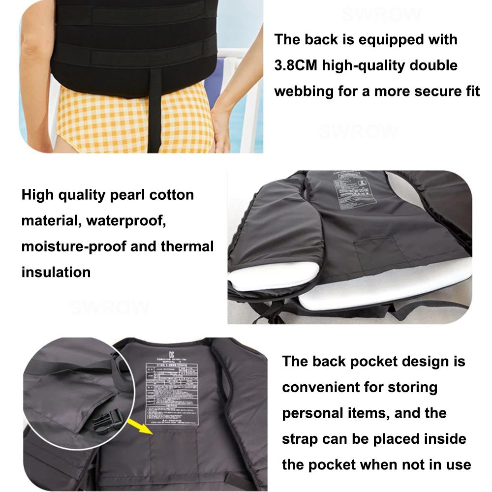 Gilet de sauvetage en néoprène flottabilité natation dérive canotage kayak gilet pour adultes jeunes