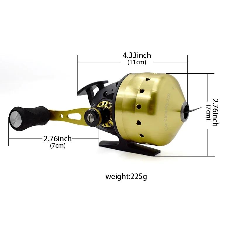 Moulinet de pêche à fronde, roue à main rotative 4 + 1BB 3.6:1, moulinet fermé avec ligne, roue de c