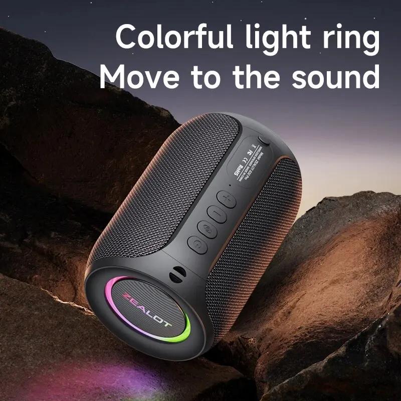 ZEALOT-S32PRO 15W Portable Bluetooth 5.2 haut-parleur extérieur étanche sans fil TWS Mini colonne bo