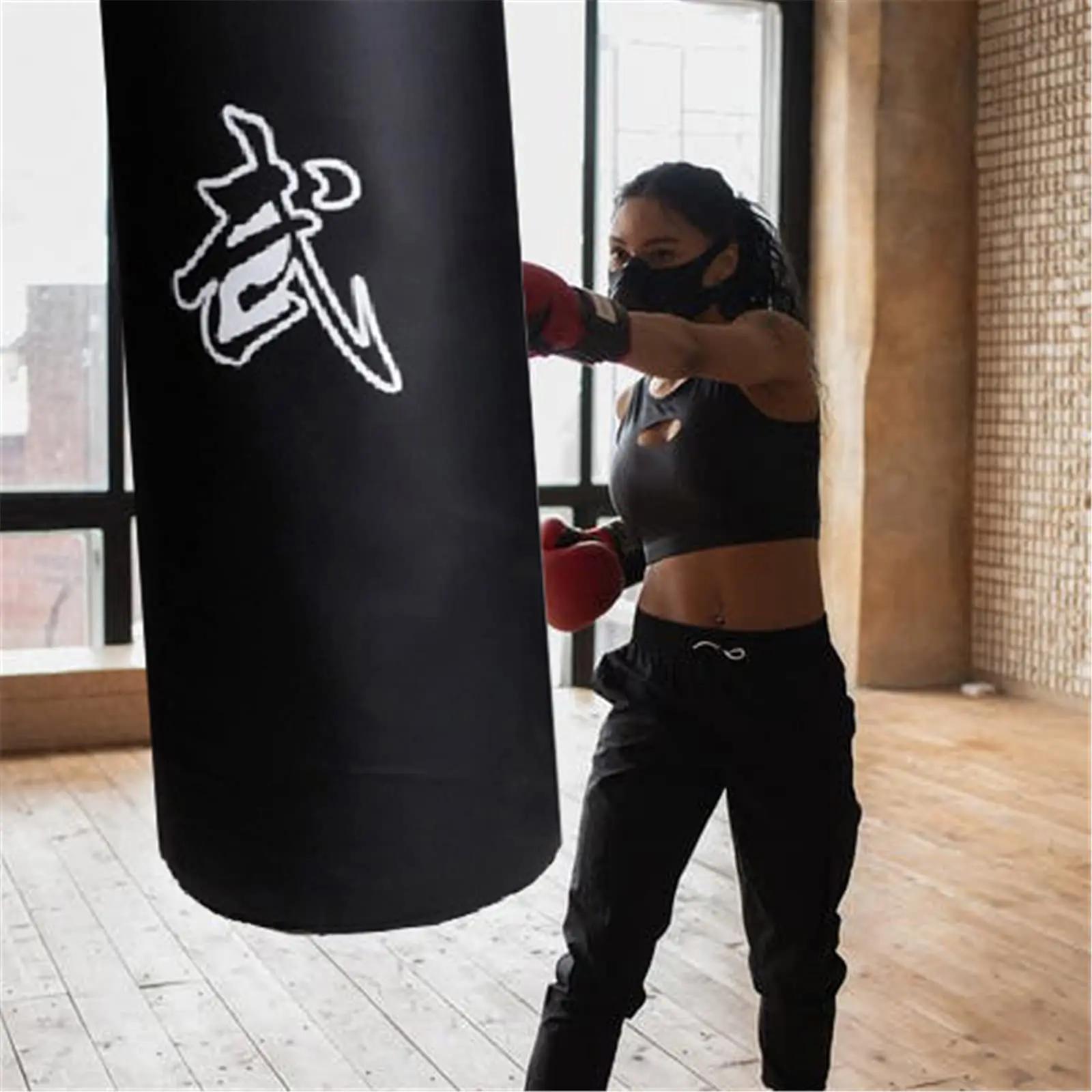 Sac de sable de boxe professionnel non rempli avec accessoires de confrontation, sac de frappe, MMA,