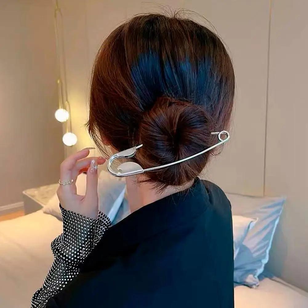 Barrettes à griffes en métal pour femmes et filles, grande épingle de sûreté, accessoires pour cheve