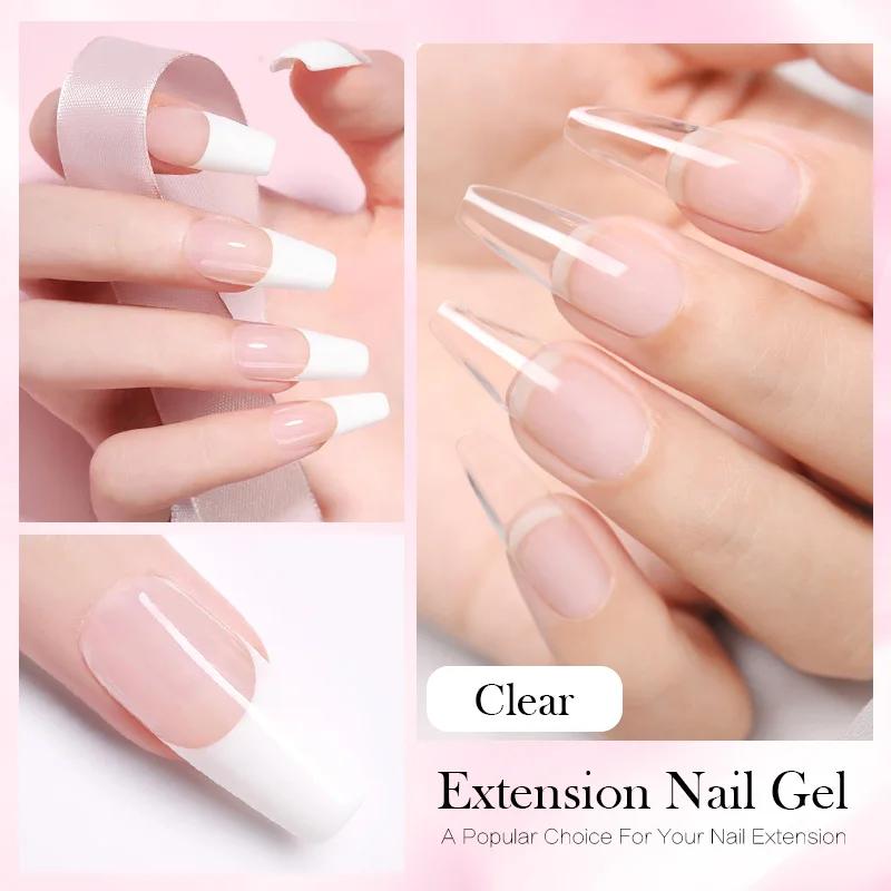 BORN PRETTY 60/30ml gelée dure Extension vernis à ongles Gel ongles français ongles nu rose blanc cl