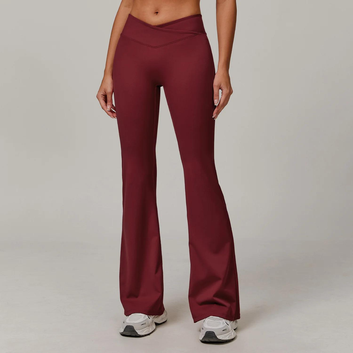 Pantalons à jambes larges femmes Leggings de Yoga femmes Leggings de Fitness pantalon de course Legg