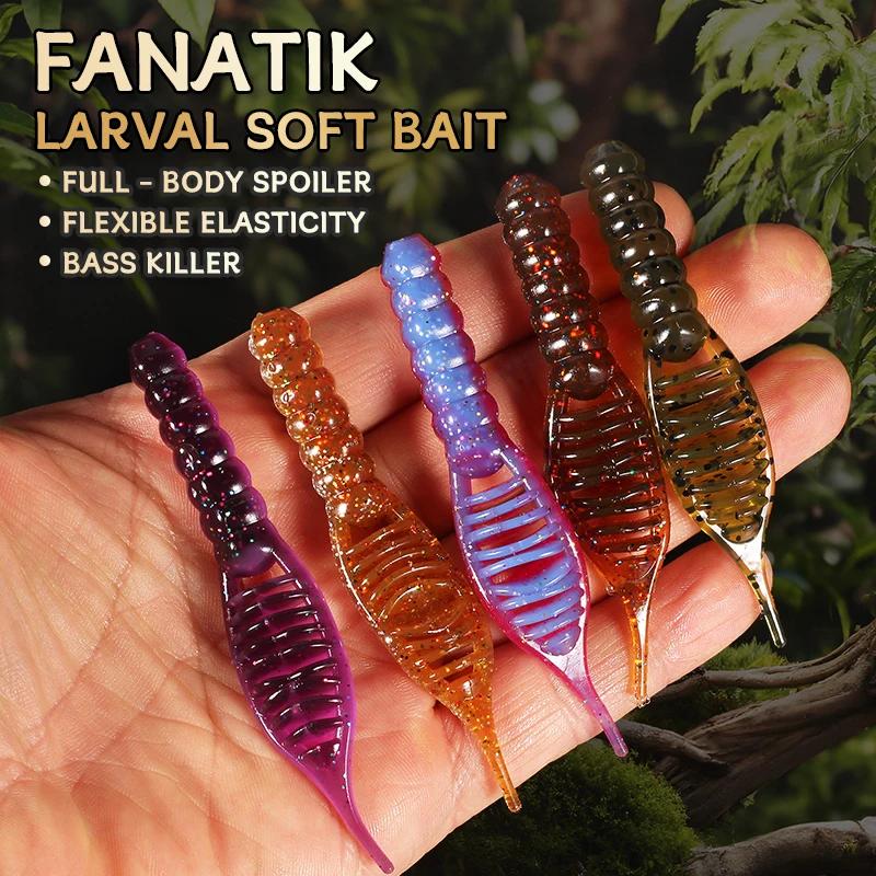 Leurres fanatik supercontinent 80mm/8 pièces 55mm/15 pièces leurre souple leurres de pêche appâts en