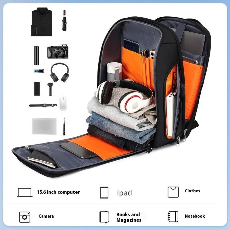 Sac à dos d'affaires 35 L pour hommes, étanche, grande capacité, voyage d'affaires, mot de passe mul