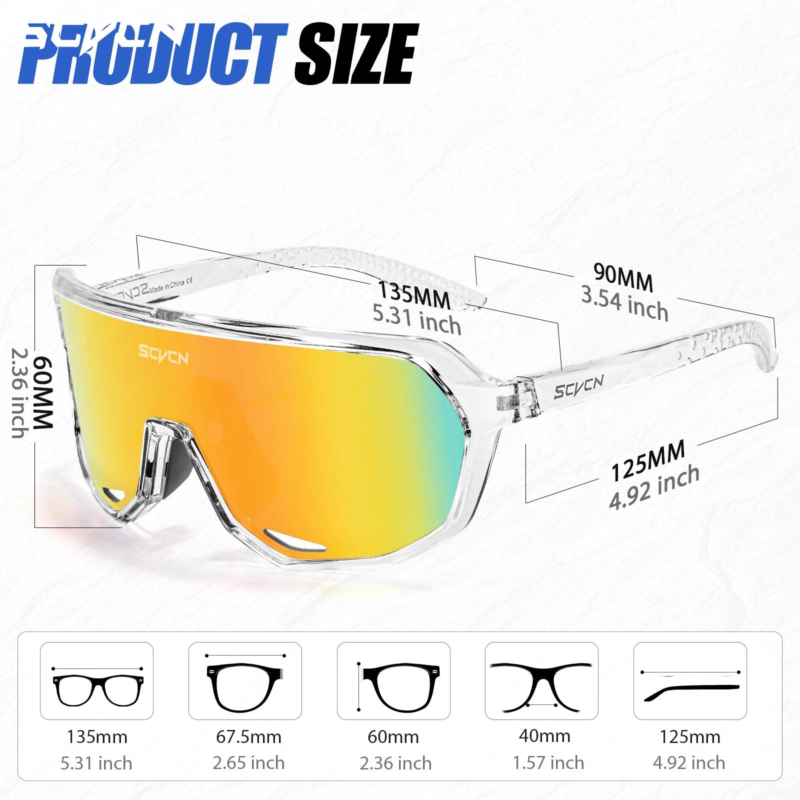 SCVCN lunettes de cyclisme UV400 lunettes de soleil photochromiques hommes soleil VTT route lunettes