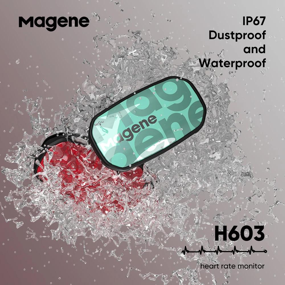 Magene H603 moniteur de fréquence cardiaque sangle pectorale divisée HRM Fitness Tracker Mover Bluet