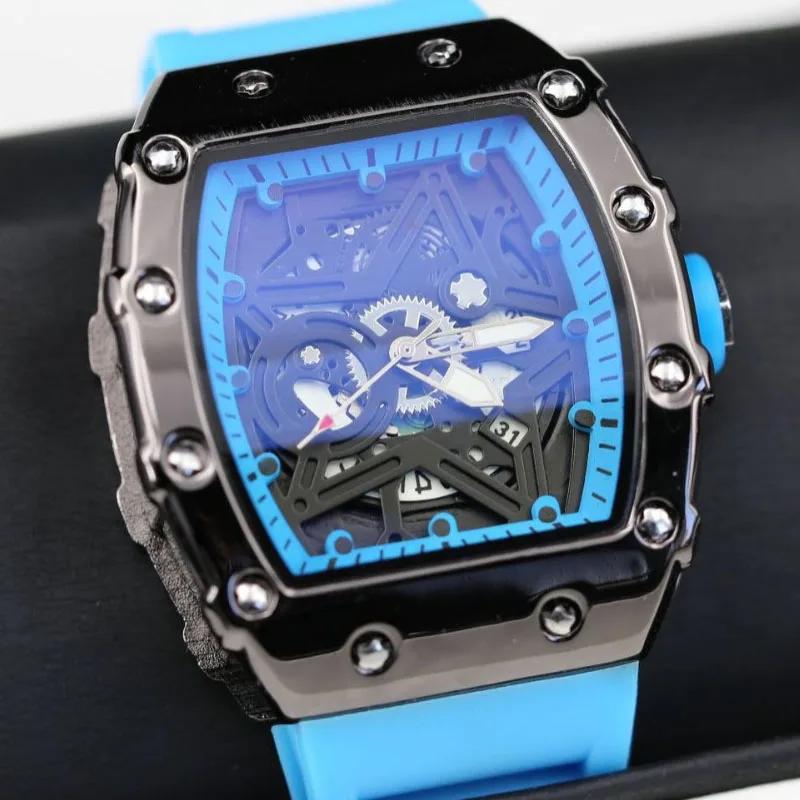 Montres pour hommes, marque de luxe légère, tendance de beauté dominatrice, pentagramme lumineux en