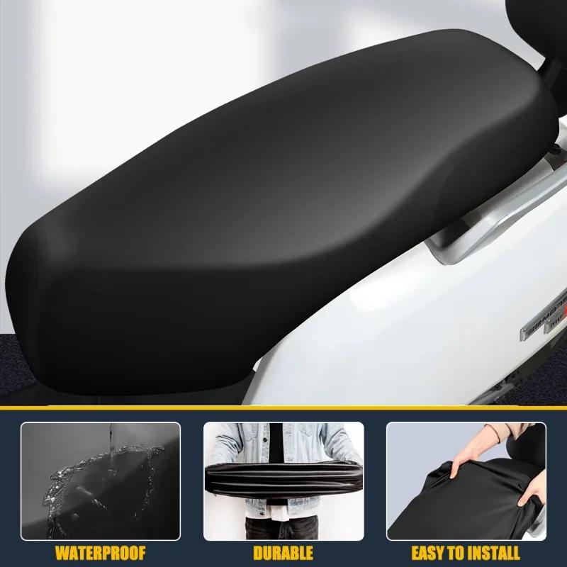 Housse de siège de moto imperméable et respirante en cuir, housse de coussin en maille 3D, protectio