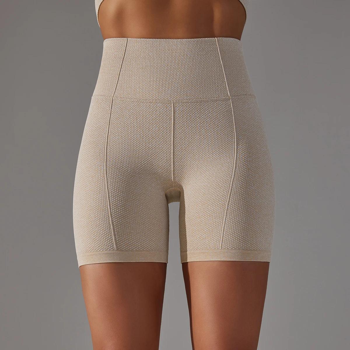 Short de sport pour femmes, short de Yoga, sans couture, pour course à pied, cyclisme, Leggings de s