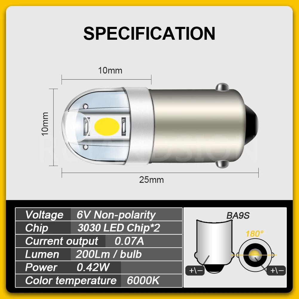 RUIANDSION4X BA9S T4W 3030SMD-Ampoule LED pour Coffre de Voiture, Lampe de Position Latérale existen
