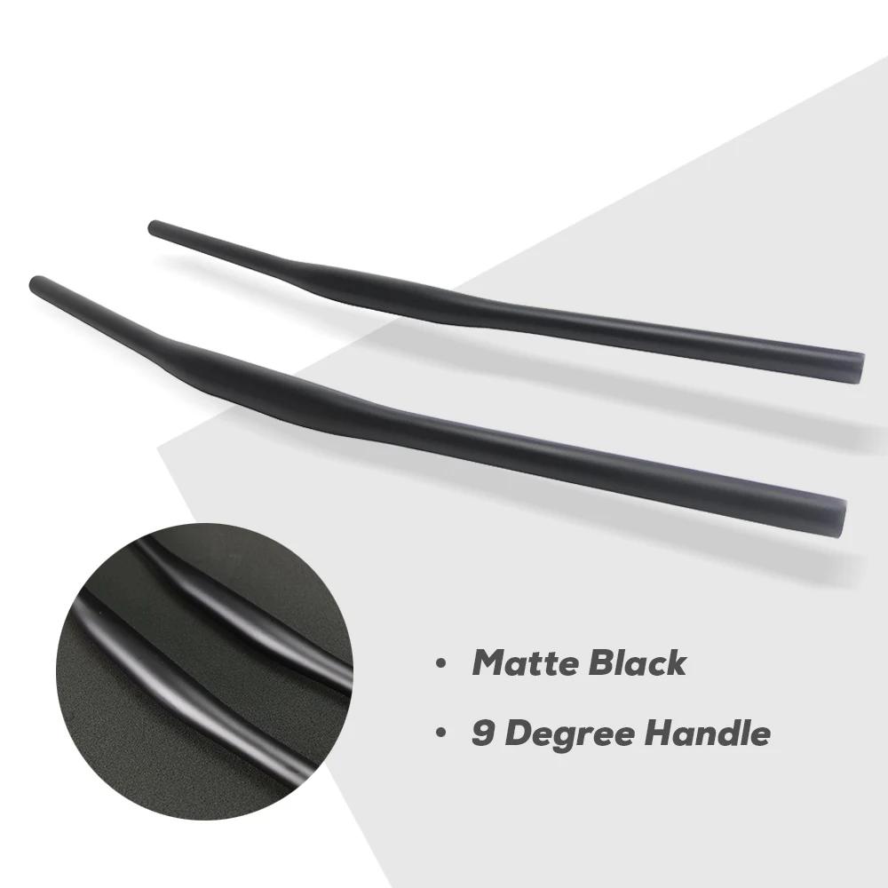 Guidon de vélo entièrement en fibre de carbone à 9 degrés, guidon de course tout-terrain XC, diamètr