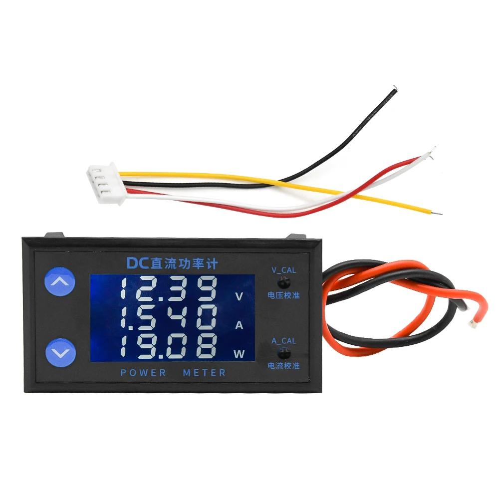 DC 0-200V 10A LCD ampèremètre de tension numérique testeur de compteur de puissance voltmètre de voi