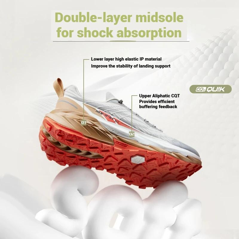 361 degrés Yushan PRO hommes chaussures de course Durable randonnée amorti respirant antidérapant en