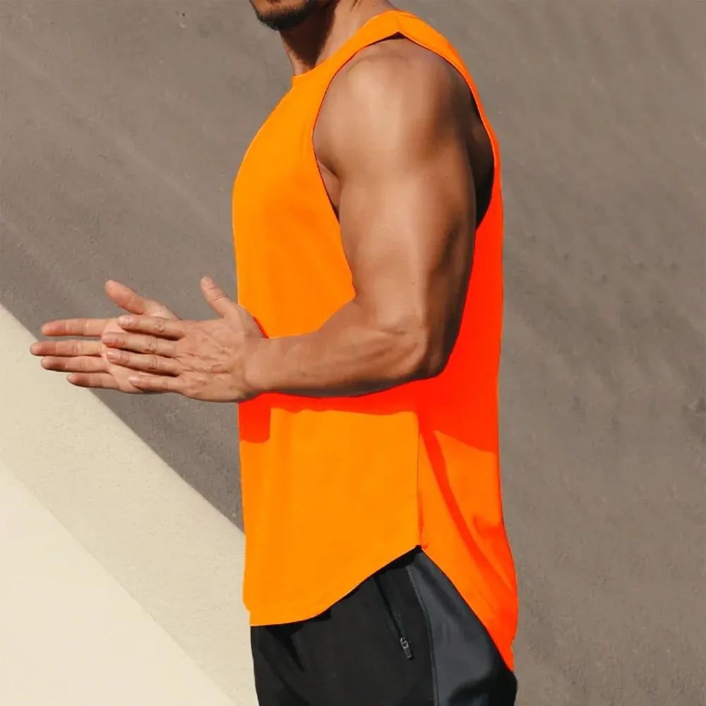 Débardeur de sport à séchage rapide pour Marathon d'été, débardeur sans manches pour hommes, course