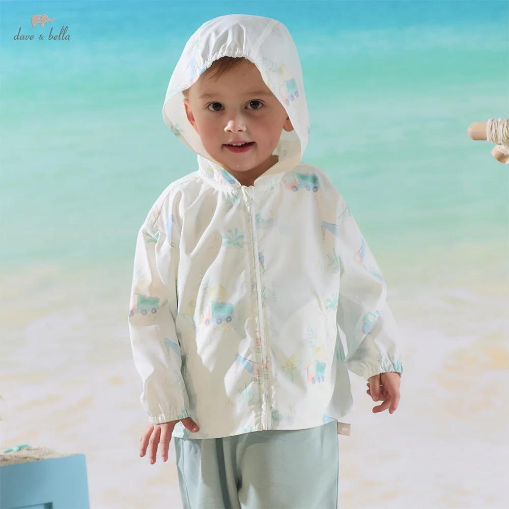 Dave Bella – Vestes d'été cool pour garçons, manteaux de plage anti-UV, sweats à capuche tendance av