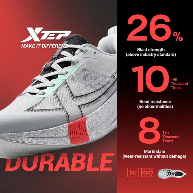 Xtep 2000km 5.0 chaussures de course doux universel baskets coussin Durable Jogging résistant à l'us