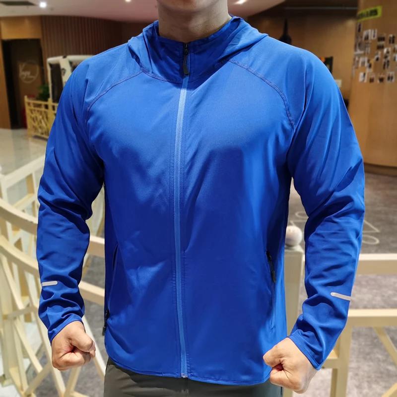 Veste Coupe-Vent à Capuche pour Homme et Femme, vaccage Rapide, Mince, Course à Pied, Fitness, Gym,