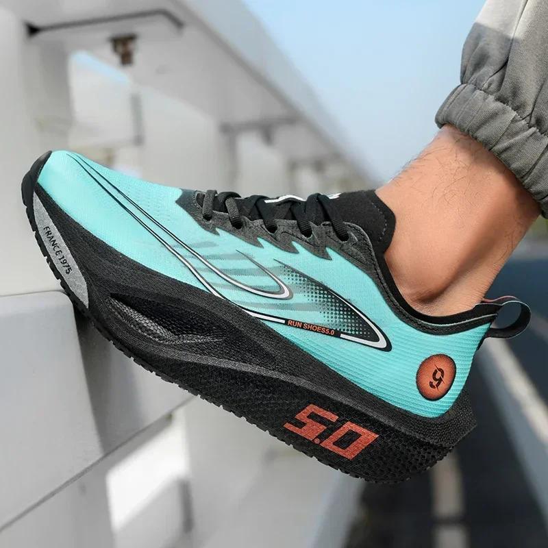 Chaussures de course unisexes avec plaque entièrement en carbone, baskets de course professionnelles