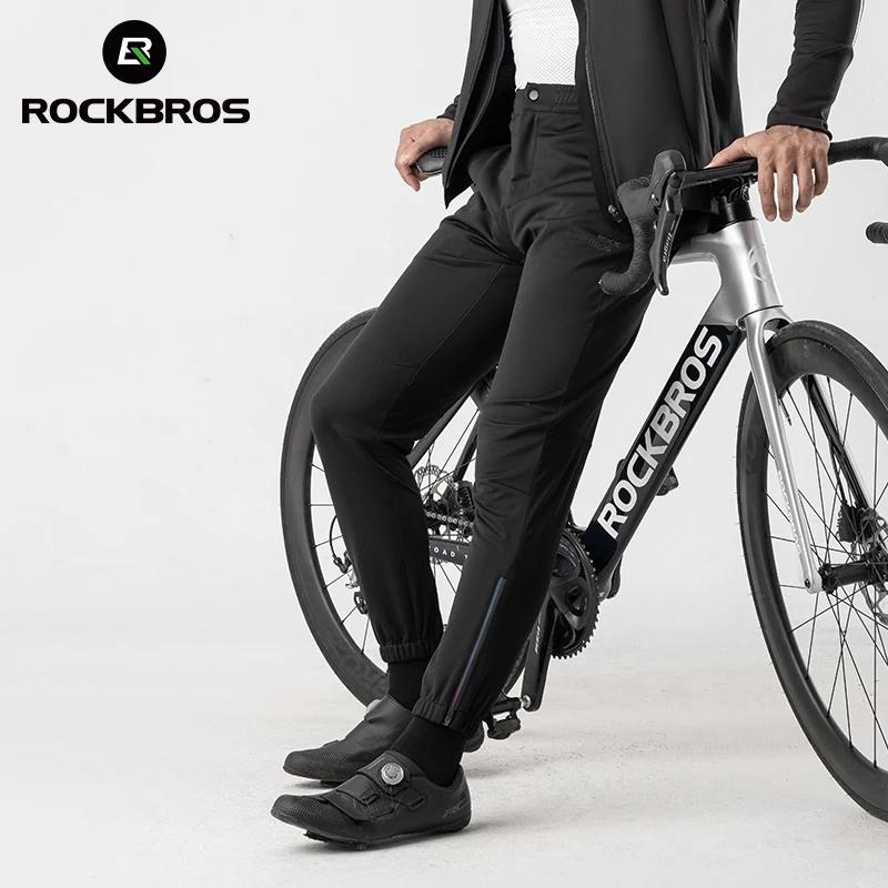 ROCKBROS pantalons de cyclisme automne hiver décontracté coupe-vent doublé polaire pantalons longs é