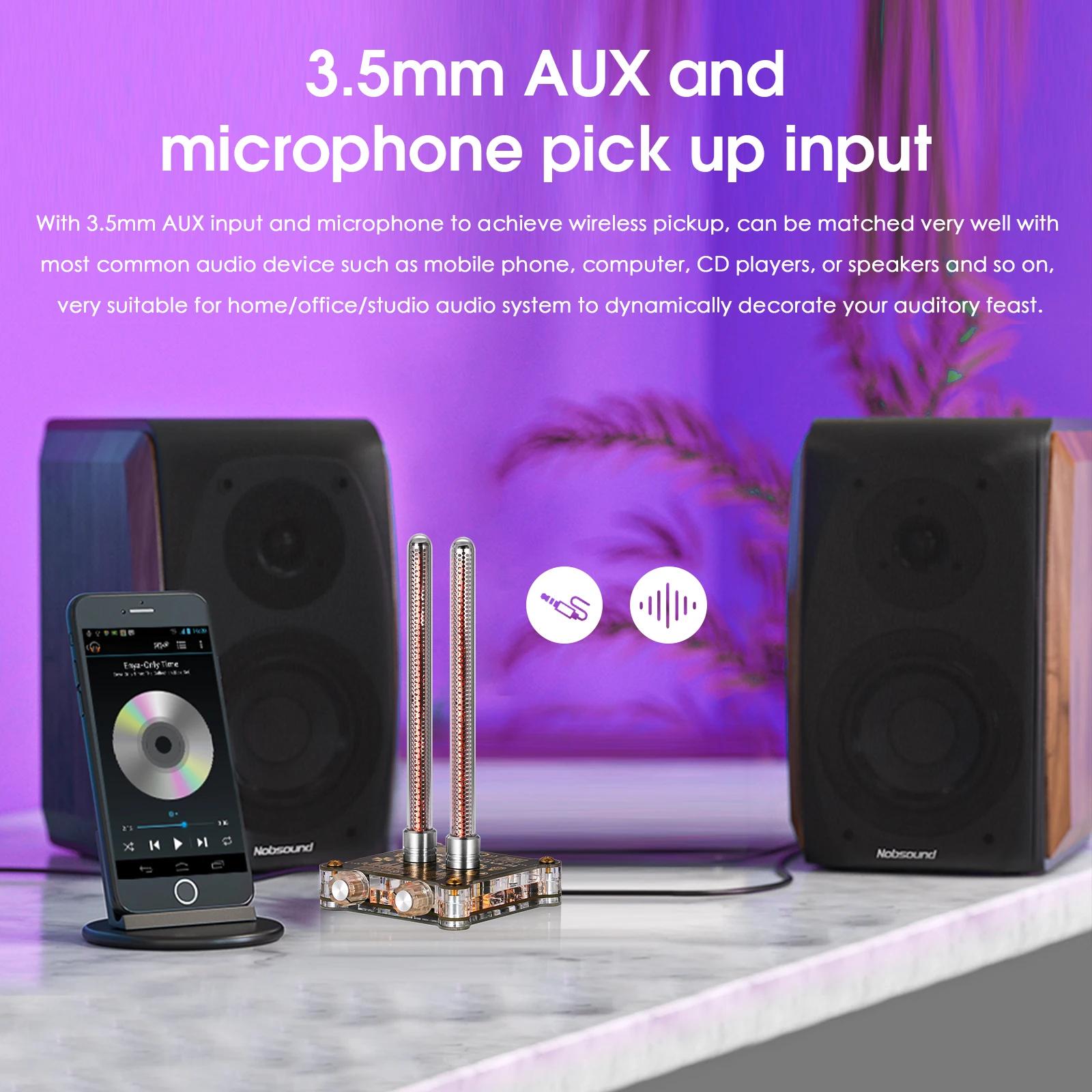 Douk Audio-Sonomètre à tube Pixie VU9, Rétro, Nixie, Musique, Analyseur, Lampe avec MIC 514 et plus