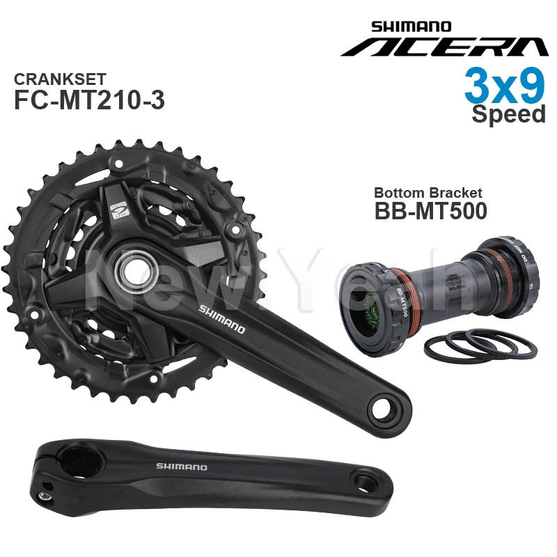 Groupe de transmission SHIMANO ACERA M3000 3x9 vitesses avec pédalier FC-MT210-3 et boîtier de pédal
