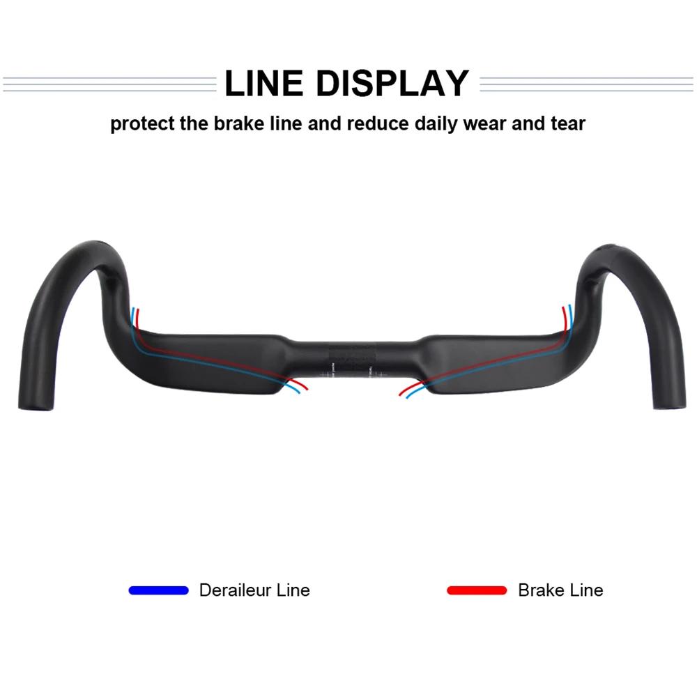 Guidon de vitesse de vélo de gravier de cyclisme RXL SL 31.8 guidon de route en carbone pour routage