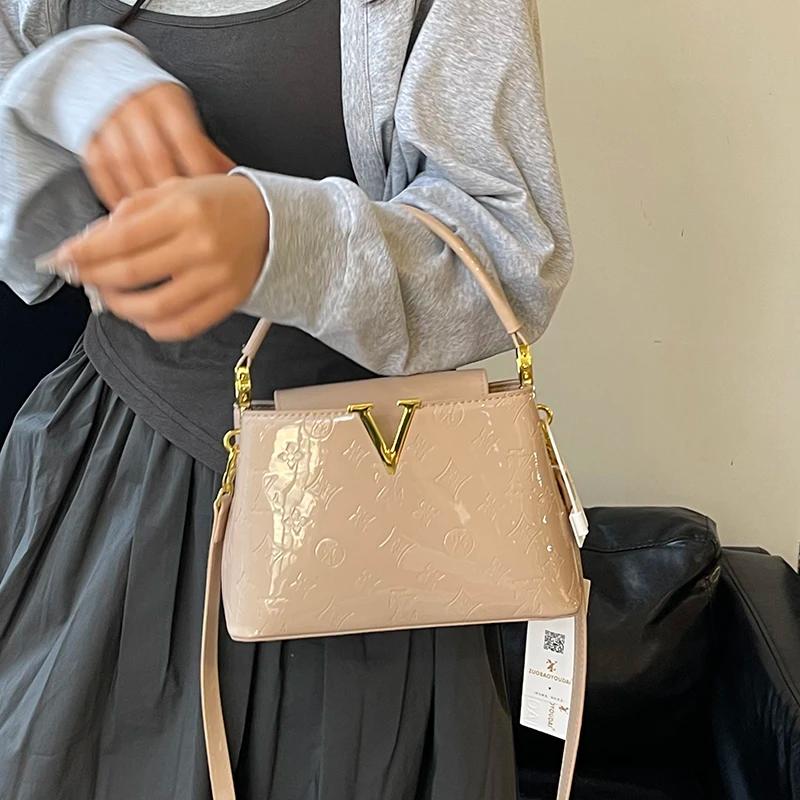 Sac messager élégant pour femme 2026, sac à bandoulière en cuir de haute qualité pour femme avec sty