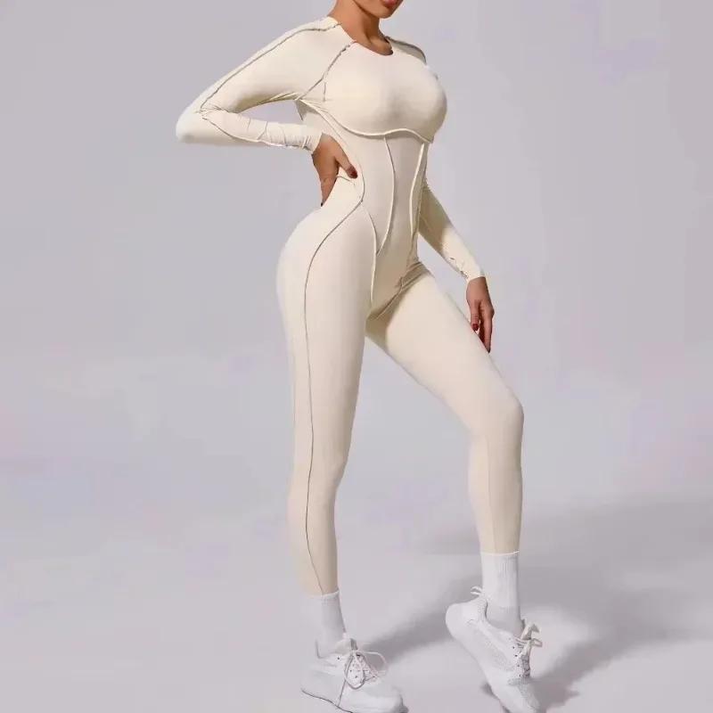 Kit de body de sport à haute élasticité pour femmes, combinaison de Yoga, Fitness, dos ouvert, levag