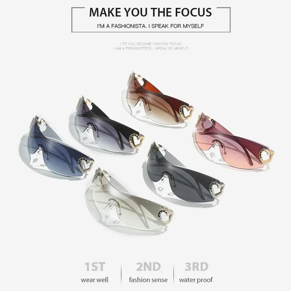 Lunettes de soleil de styliste pour femmes, verres de luxe, tendance, y2k, rose ombré, 2000, 2023