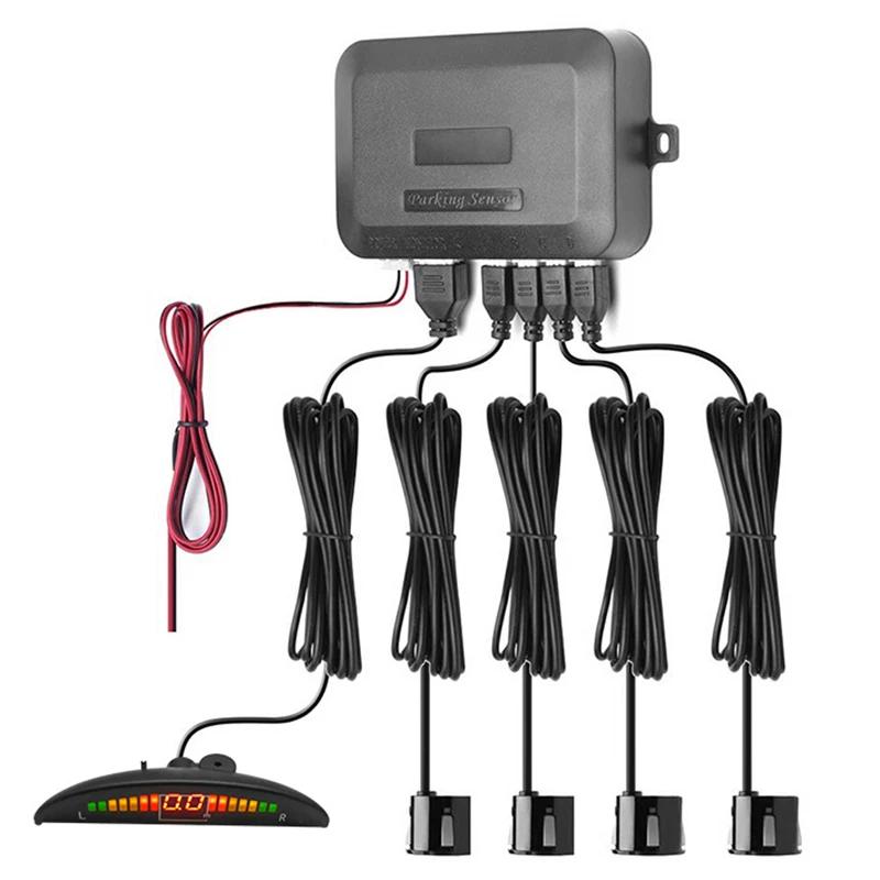 Kit de capteur de stationnement avec 4 radar LED, affichage numérique précis de l'alarme de Distance