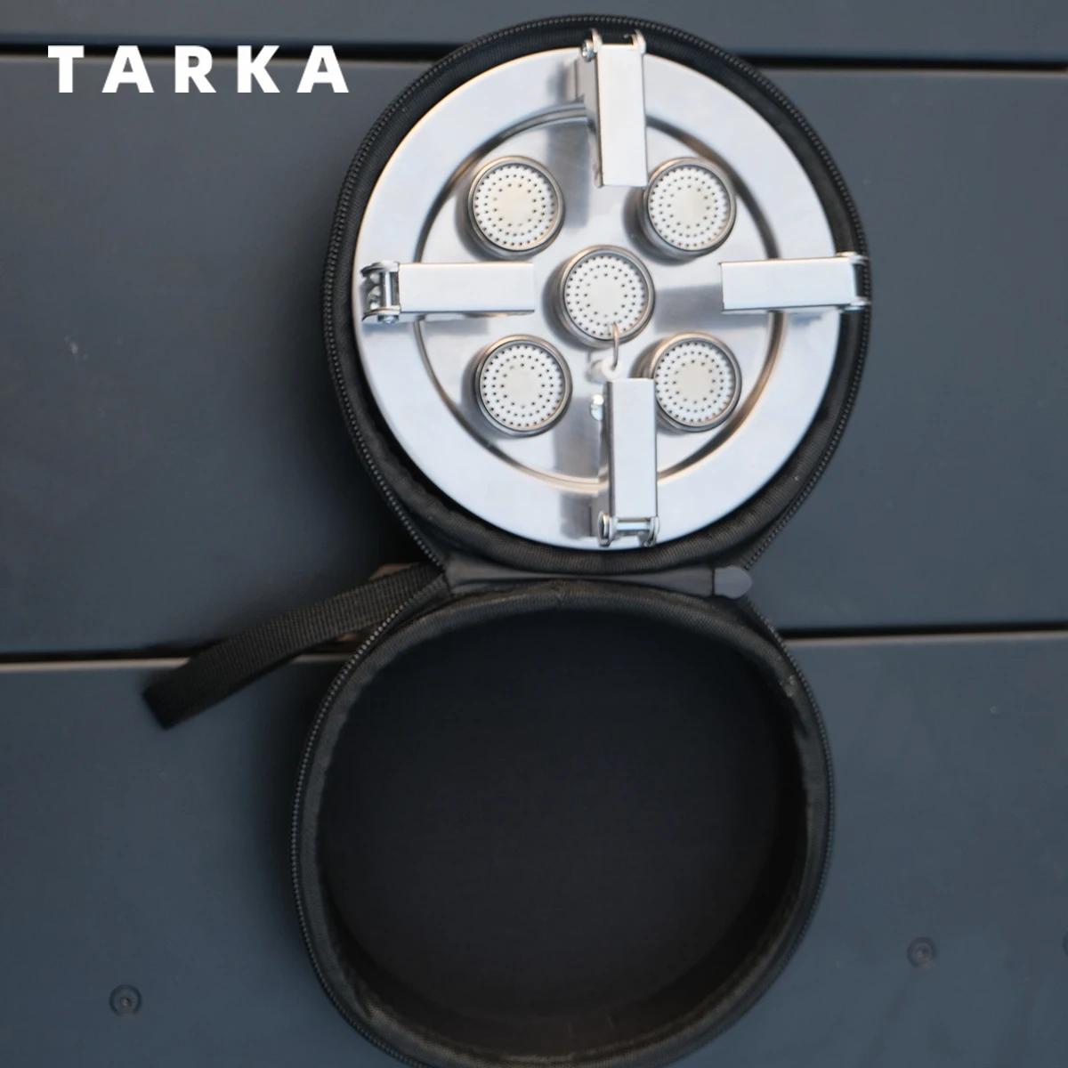 TARKA Camping 5 tête cuisinière à gaz 11800w haute puissance extérieur pliant brûleur à gaz four de